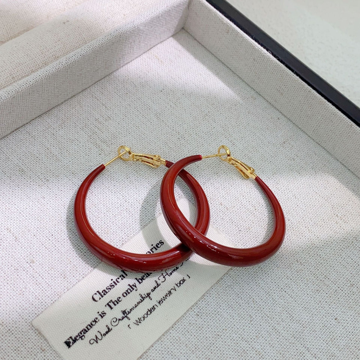 Enamel Drip Glazed Ear Mild Luxury Earrings