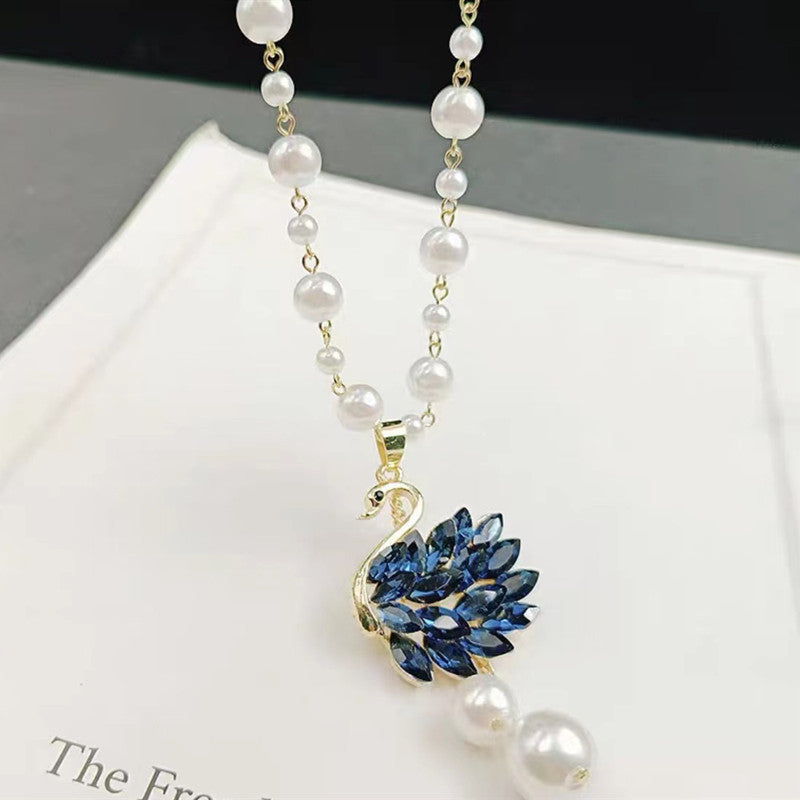Women's Pearl Sweater Chain Long Design Niche Necklaces