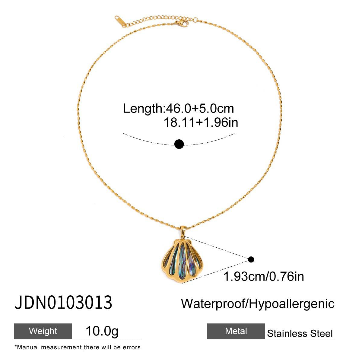 Titanium Steel Clavicle Chain Seaside Vacation Style Necklace