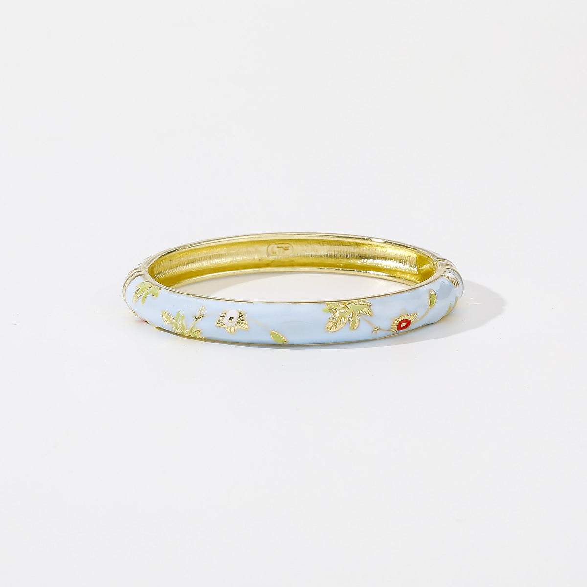 Old Zinc Alloy Imperial Palace Tourist Souvenir Enamel Bracelets