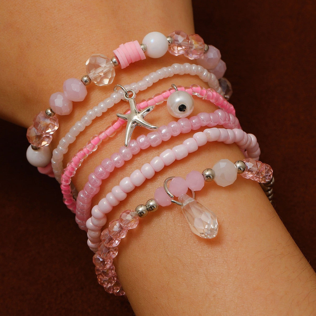 Summer Ocean Style Cartoon Shell Female Bohemian Woven Turtle Jewelry Set
