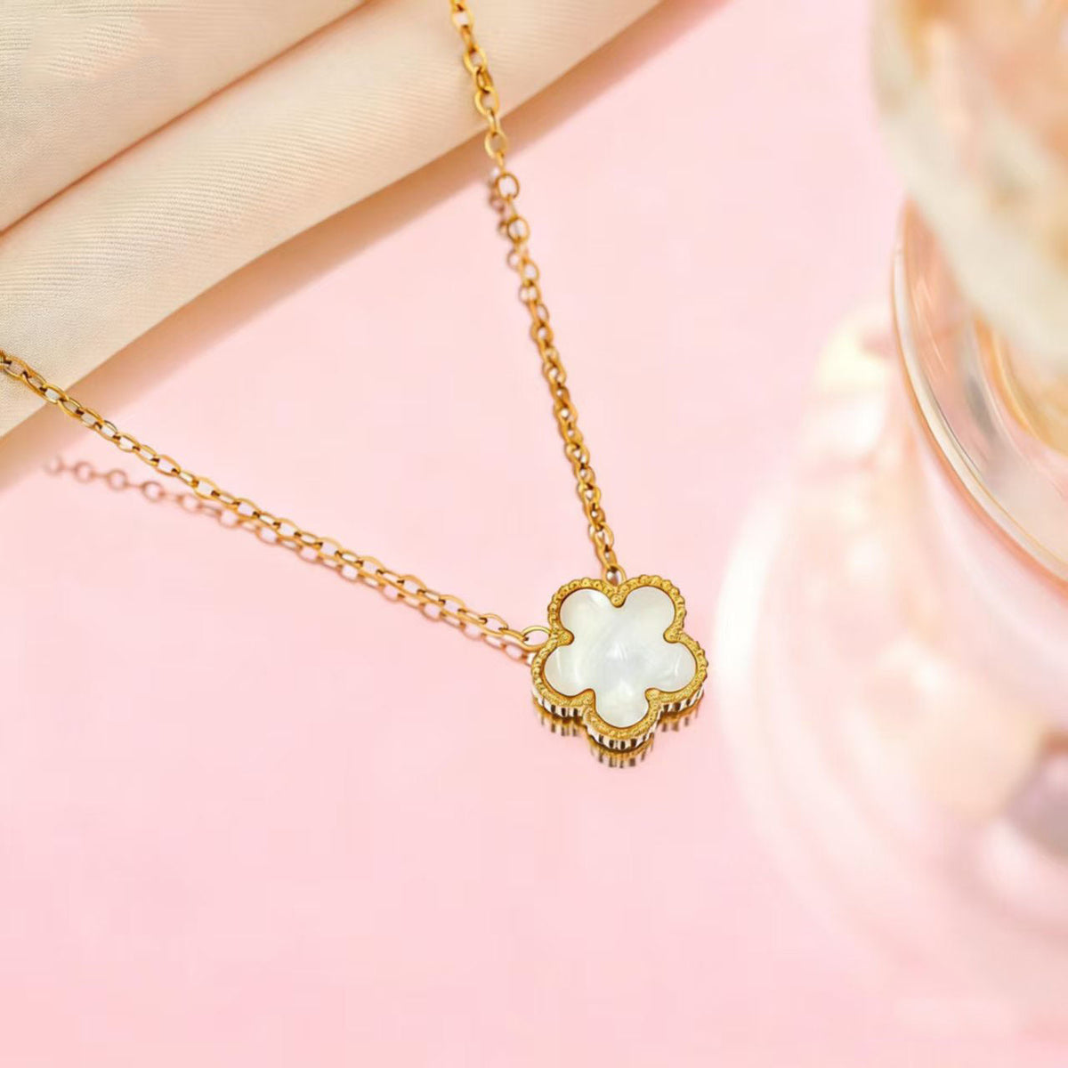 Women's Double-sided Parthenocissus Grass Light Luxury High-grade Simple Niche Necklaces