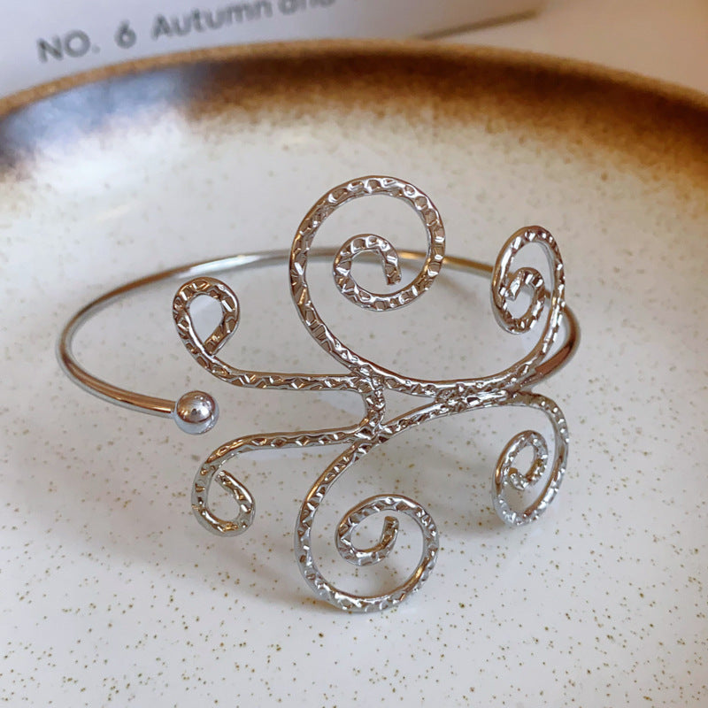 Acrylic Blooming Round Atmospheric Commute Minimalist Niche Bracelet