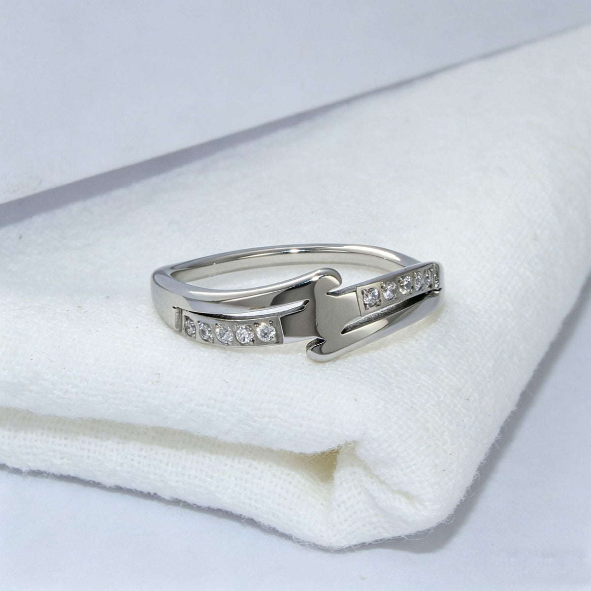 Steel Female Niche Design Advanced Commute Exquisite Little Ring