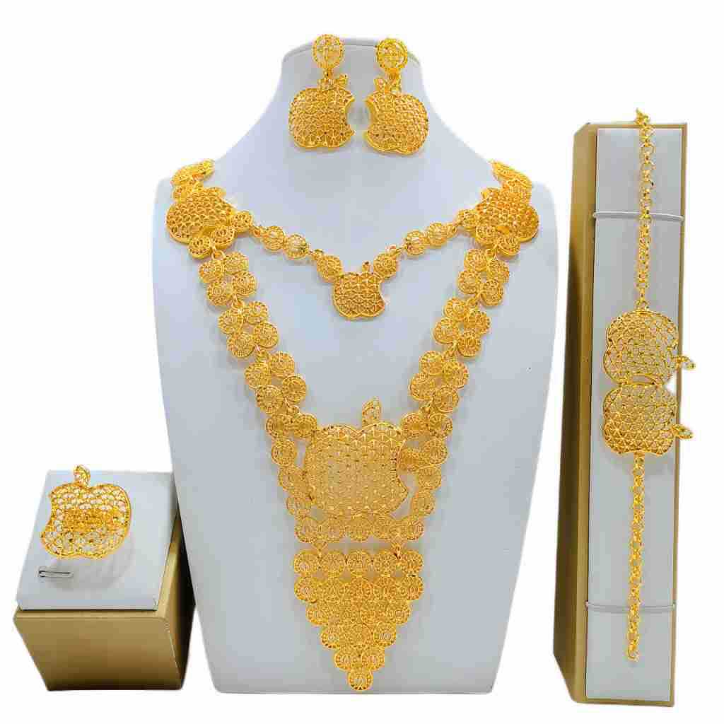 Women's Bridal Gift India Vietnam Wedding Decoration Jewelry Set