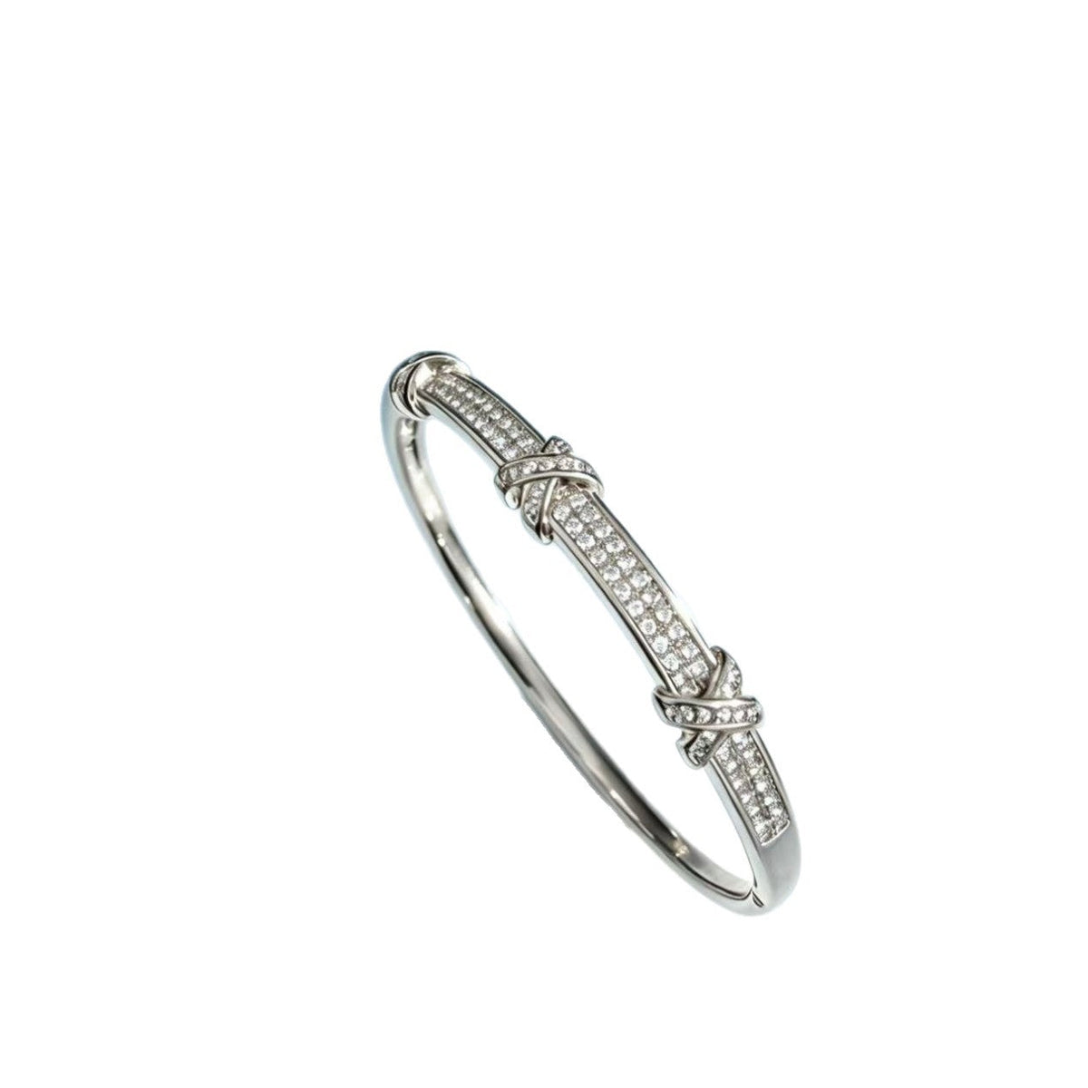 Women's Cross Diamond Gold Niche Design Source Bracelet