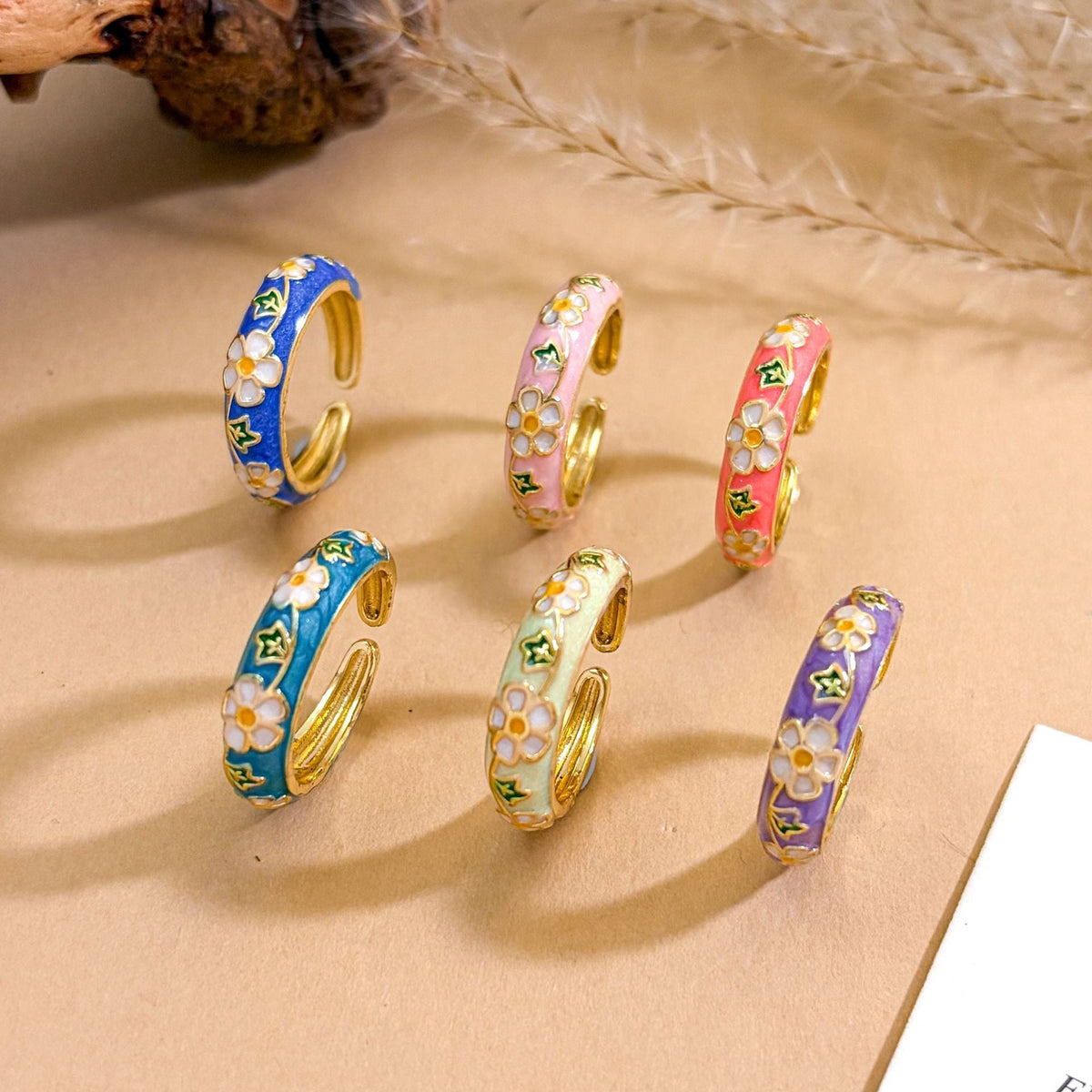 Flower Elegance Retro Fashion Design Sense Exquisite Rings