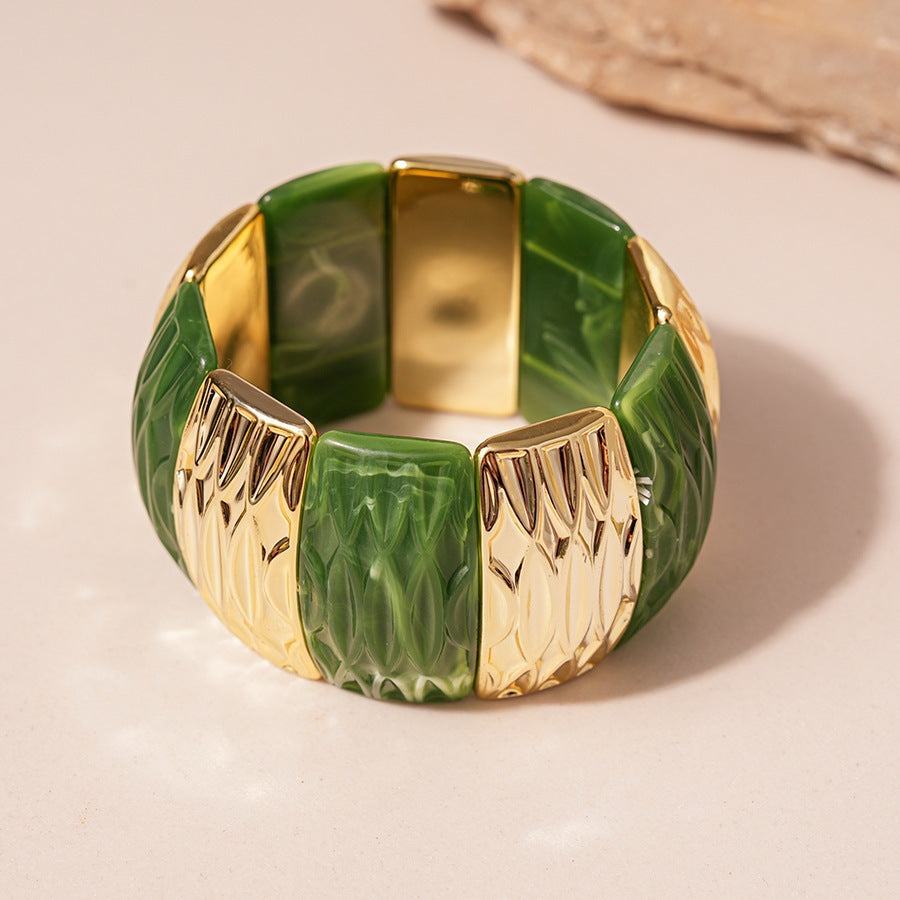 Acrylic Glossy Blooming Korean Style Simple Light Luxury Bracelet