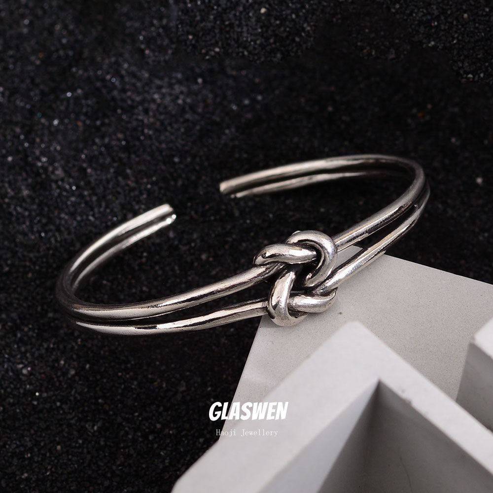Hop Versatile Textured Twist Wind Opening Bracelet
