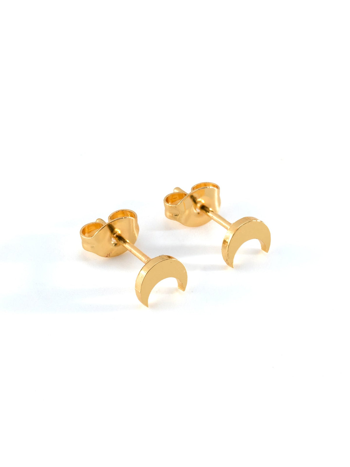 Women's Fashionable Simple Mini Gold-plated Stainless Steel Trending Stud Earrings