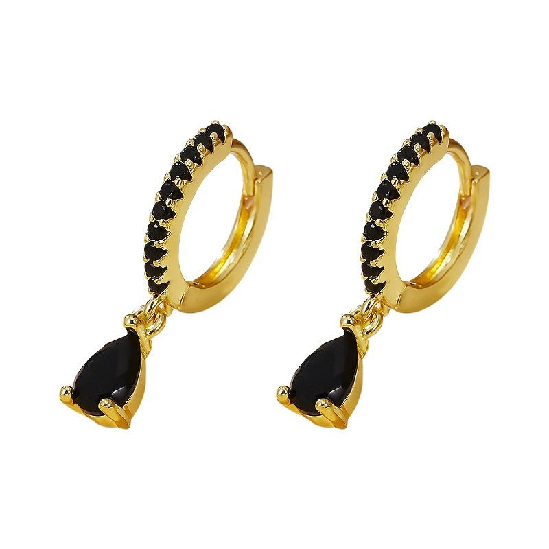 French Style Small Refined Zircon Affordable Luxury Fashion Temperamental Stud Earrings