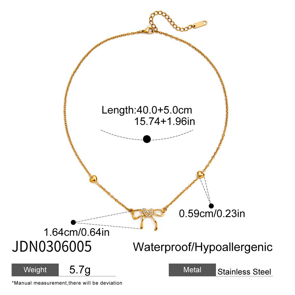 Titanium Steel Clavicle Chain Seaside Vacation Style Necklace