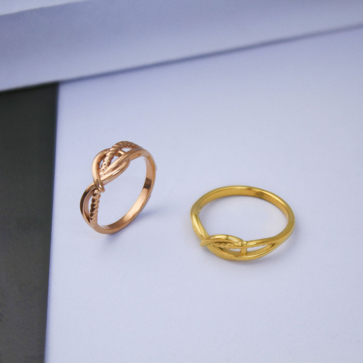 Women's Stainless Steel Line Geometric Titanium Personality High Rings
