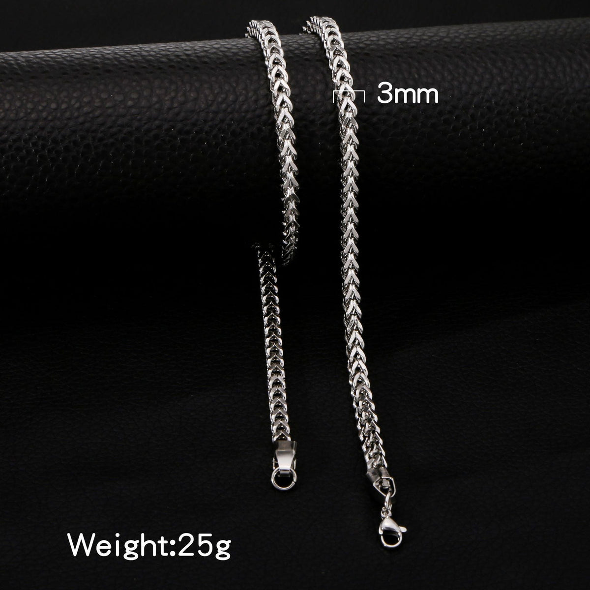 Positive Negative Square Chain Unisex Exaggerated Hip Hop Punk Design Necklace