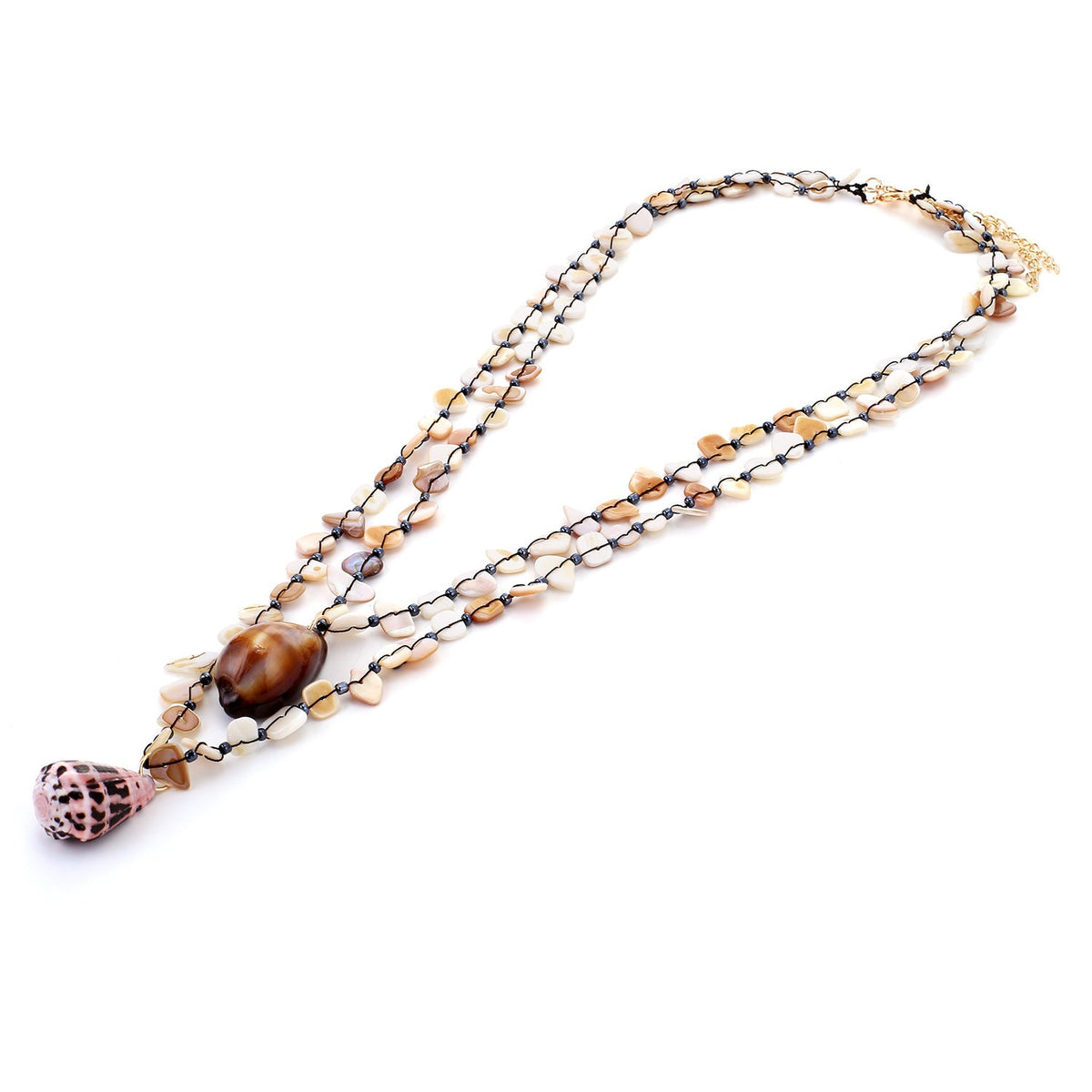 Design Hand-woven Shell Trim Conch Clavicle Chain Light Luxury Necklace