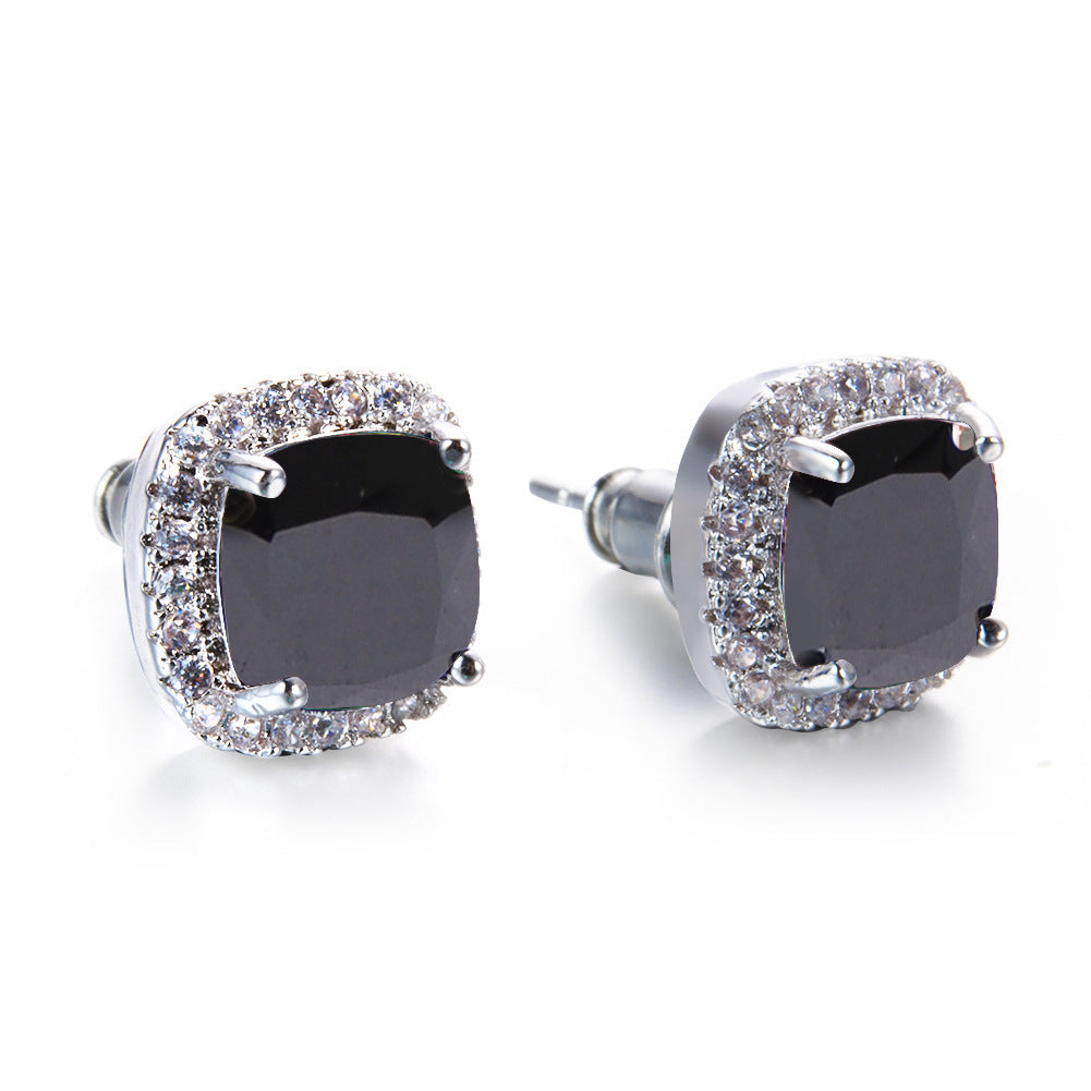 Korean Style Fashion Ear Clips Diamond Full Rhinestone Zircon Earrings