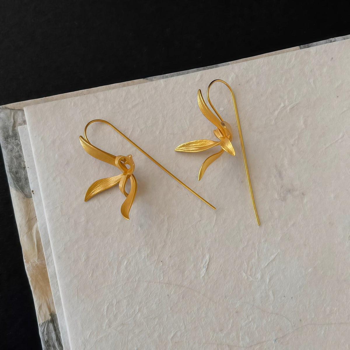 Women's Chinese Orchid Exquisite Light Luxury Unique Design Flower Niche Temperament Earrings