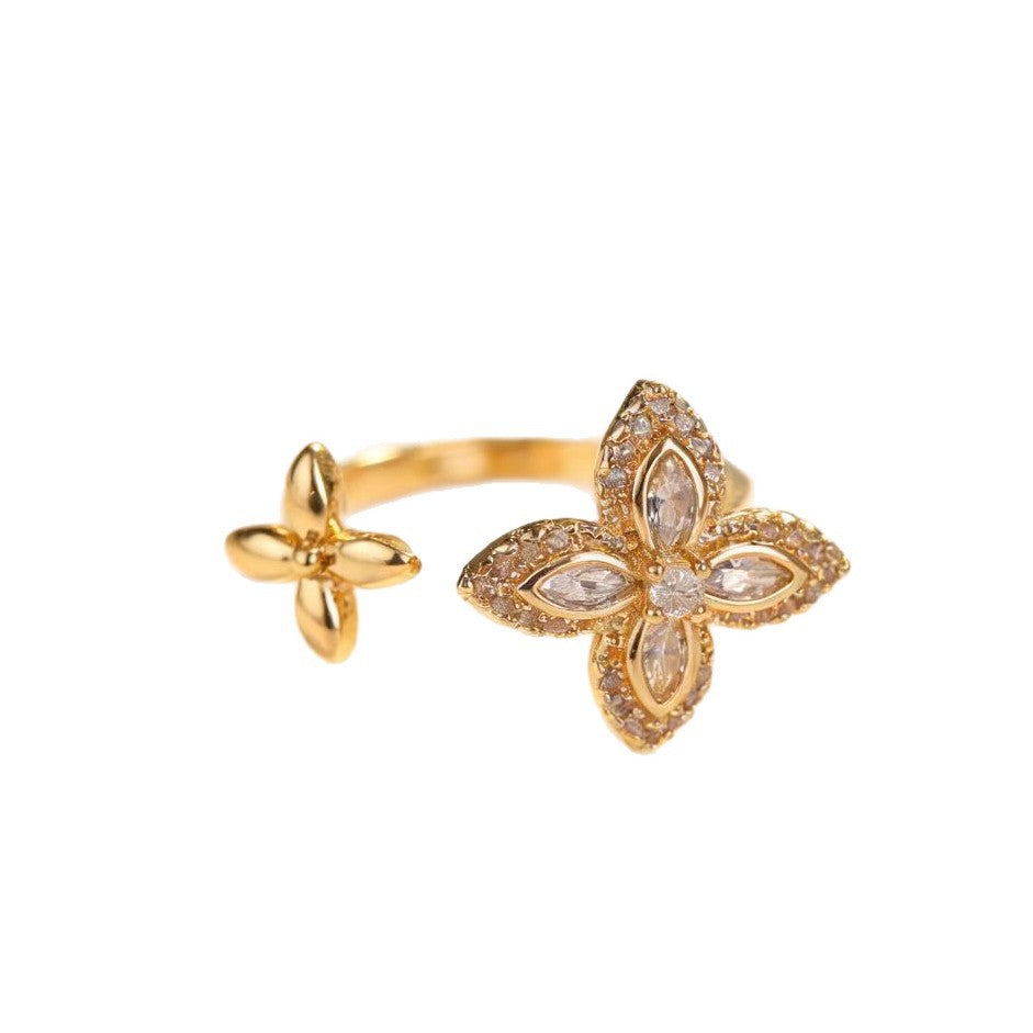 Open Light Luxury High-grade Exquisite Index Finger Elegant Casual Atmosphere Ring