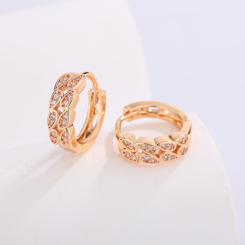 Women's High-grade Night Market Style Graceful Ear Clips Rings