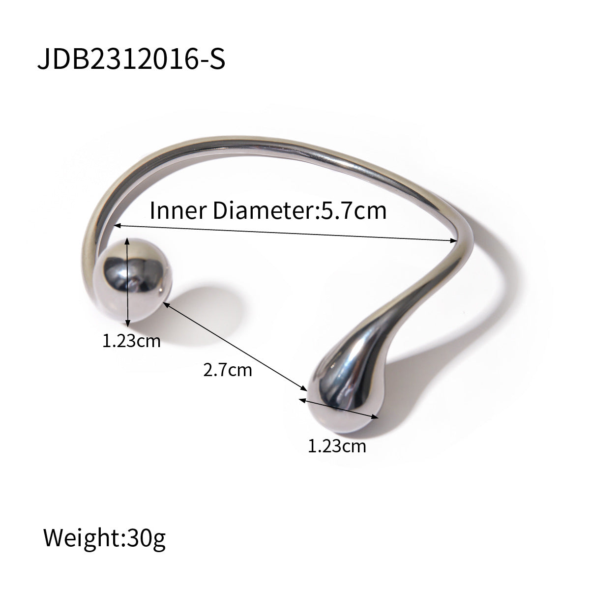 Zircon Stainless Steel Environmental Protection Gold Bracelet