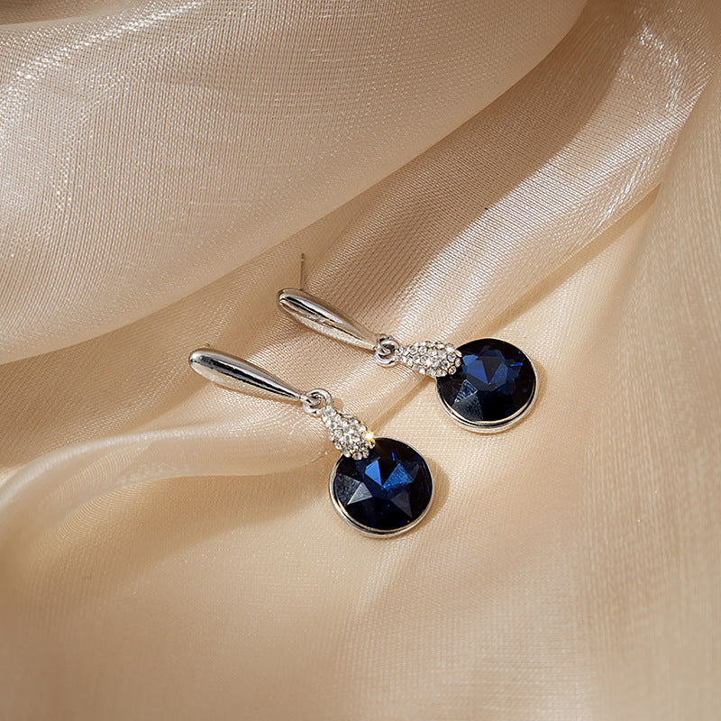 Needle Light Luxury French Pearl Retro Design Cat Eye Star Stud Earrings