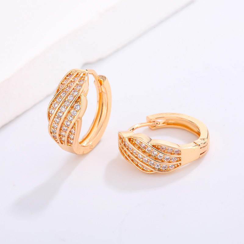 Women's High-grade Night Market Style Graceful Ear Clips Rings
