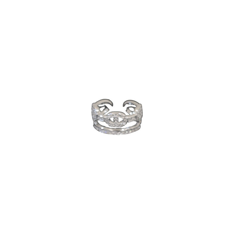 Flash Zircon Pig Nose Female Unpopular Niche Index Finger Ring