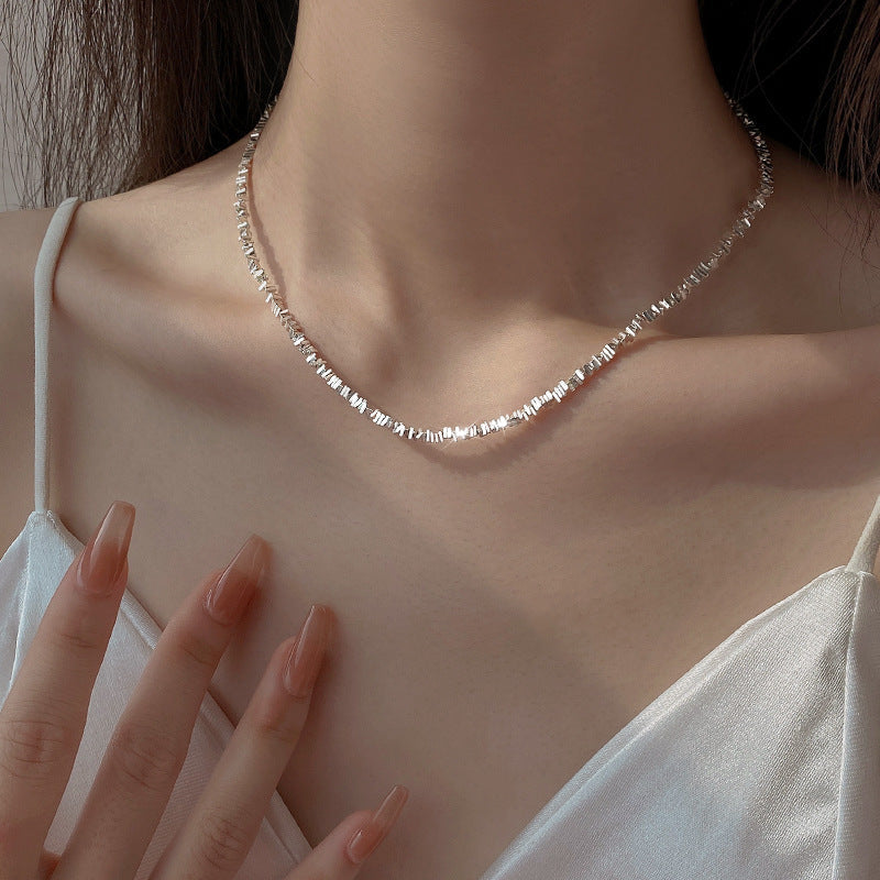 Sier Plated Small Pieces Of Female Necklaces