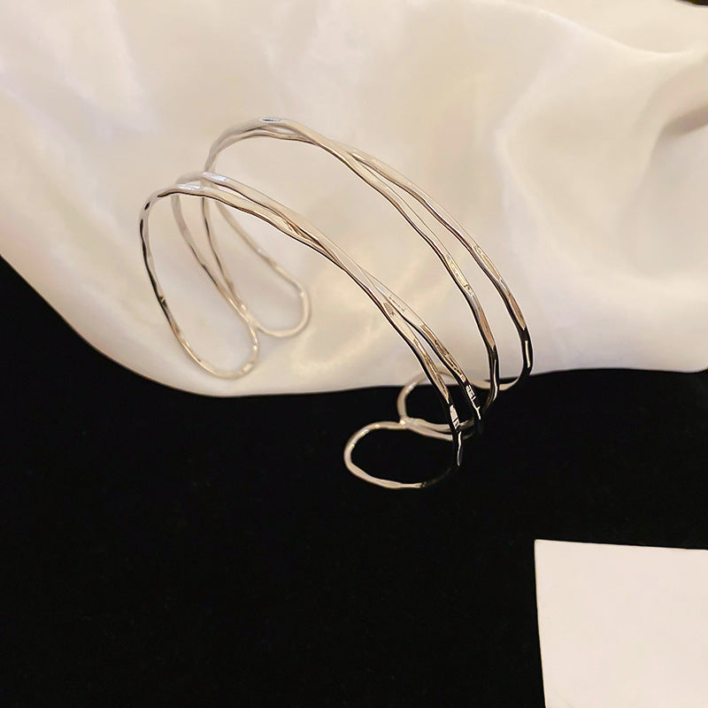 Simple Line Winding Metal Opening Unique Bracelet