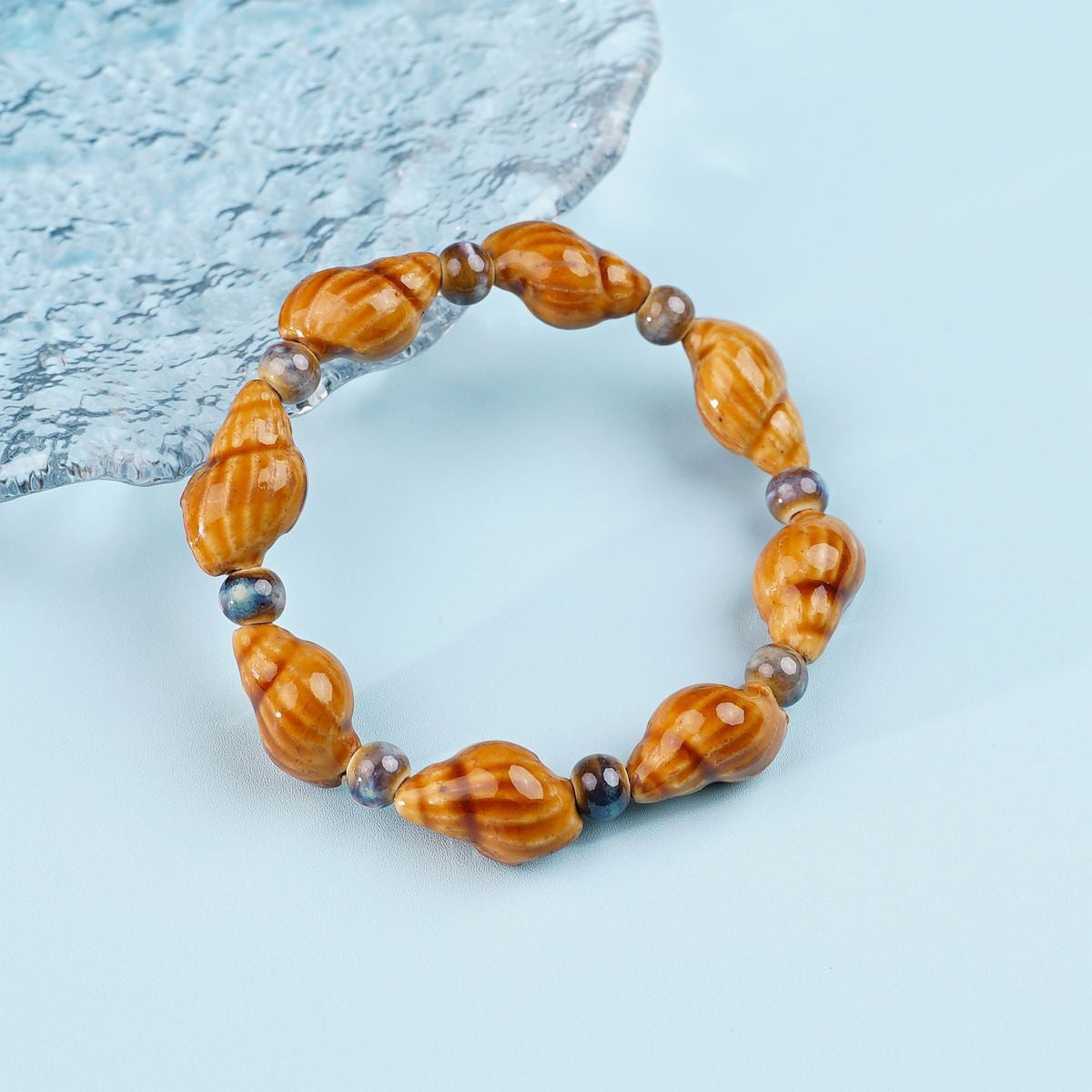 Ceramic Painted Pottery Beads Female Literary Bracelet