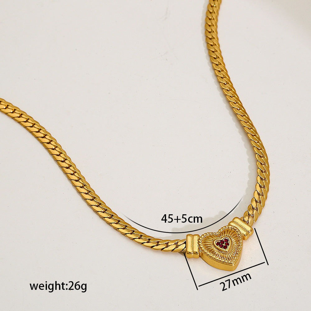 Light Luxury Fashionable Thick Cuban Link Chain Necklaces