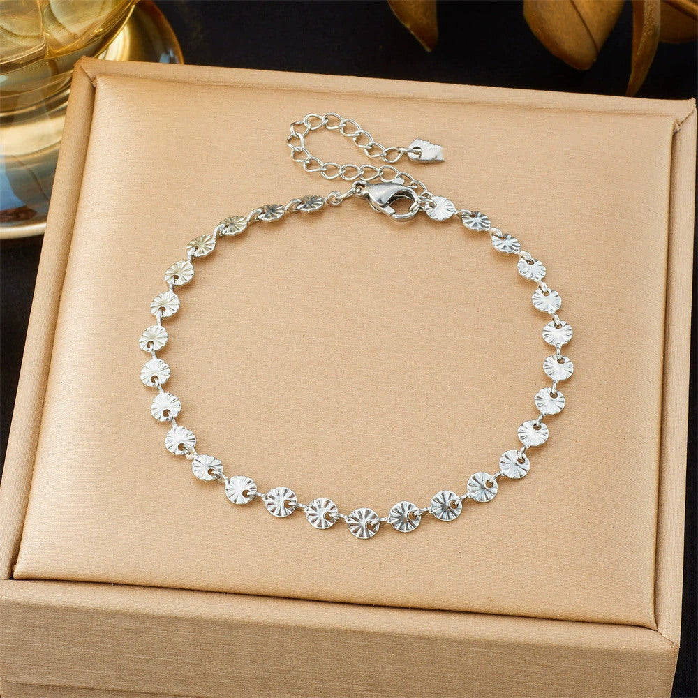 Women's Mei Chen Gold Simple Versatile Personality Affordable Luxury Bracelets