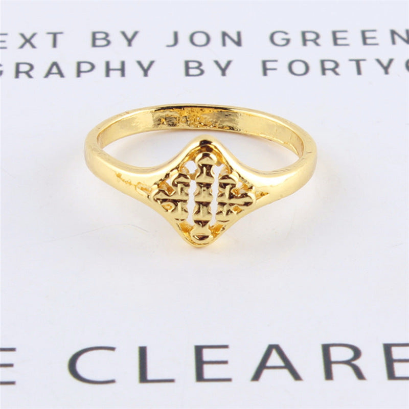 Fashion Temperament Disposable Acting Imitation Gold Pearl Treasure Ring