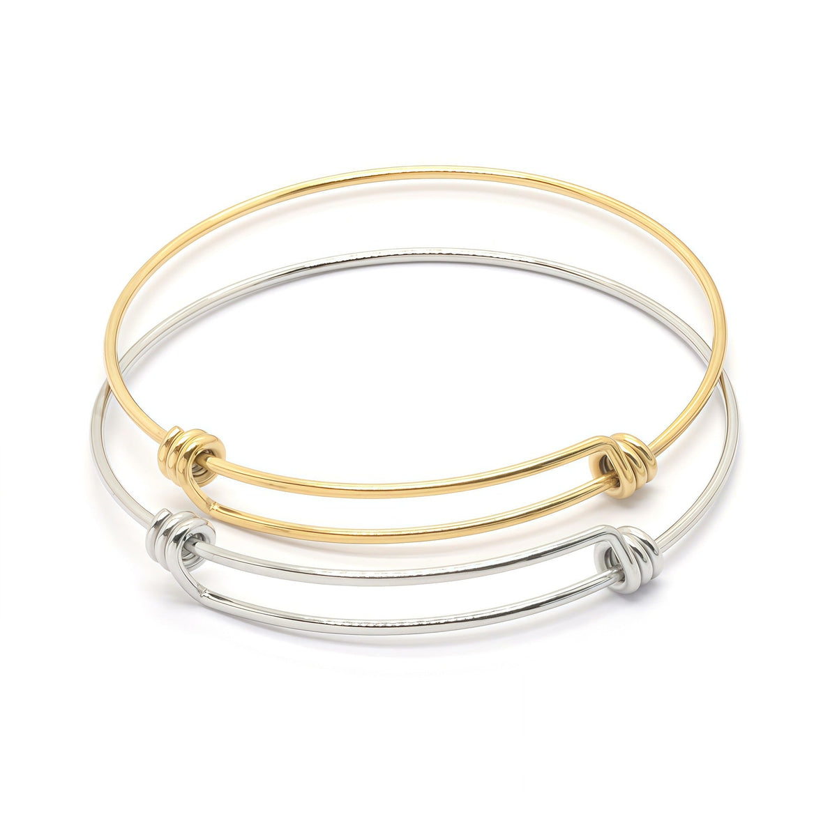 Stainless Steel Coil Push-pull Telescopic Adjustable Mouth Bracelet
