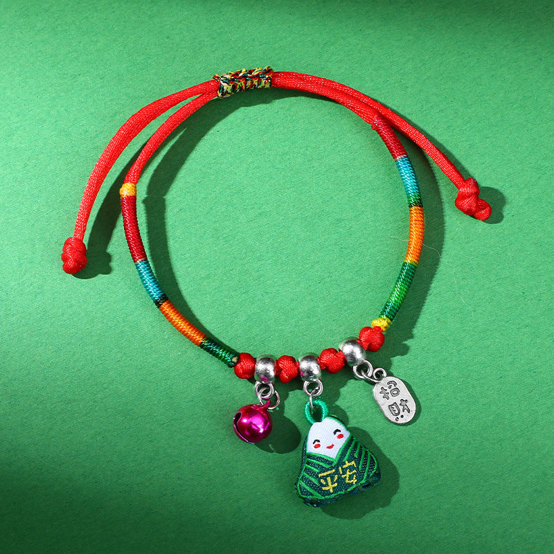 Dragon Boat Festival Colorful Rope Carrying Strap Handmade Braided Adult Bracelet