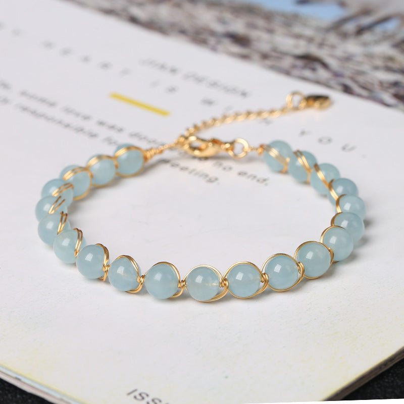 Stall Meter Labradorite Aquamarine Gilded Winding Live Broadcast For Bracelets