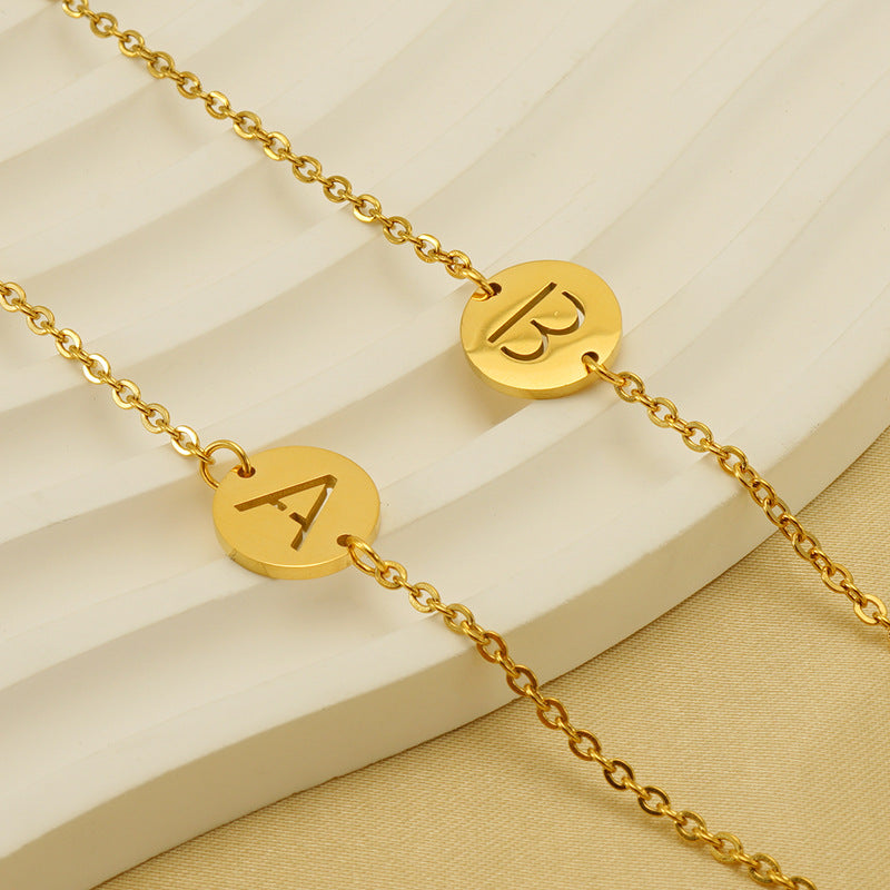Titanium Steel Letter Female Fashion Personality Bracelets