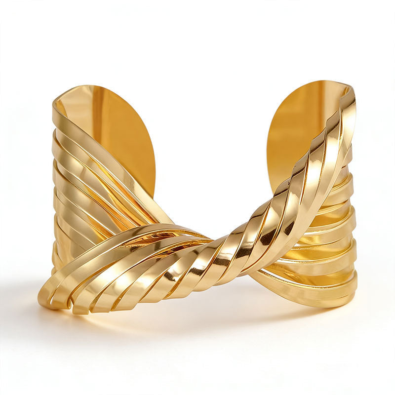 Open Irregular Twisted Fashion Personality Style Bracelet