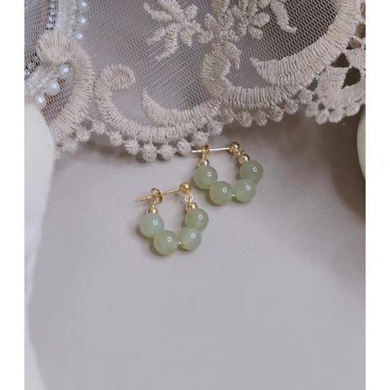Four Ear Clips Without Pierced Female Clip Trendy Sier Needle Earrings