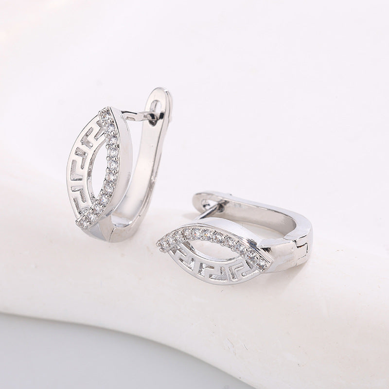 Women's High-grade Night Market Style Graceful Ear Clips Rings