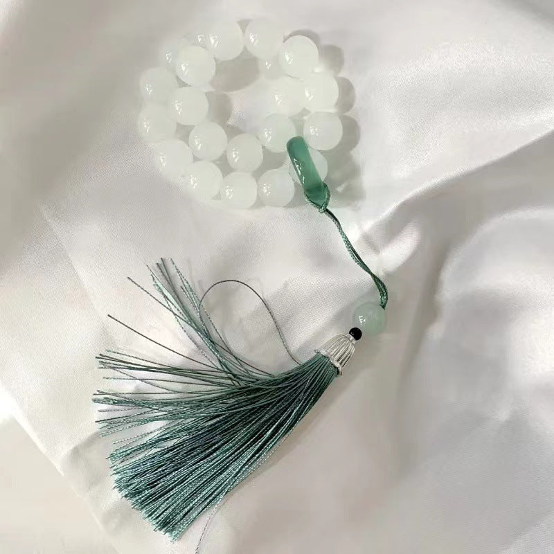 Women's & Men's Lotus Hand-held National Style Tassel Transparent Bracelets