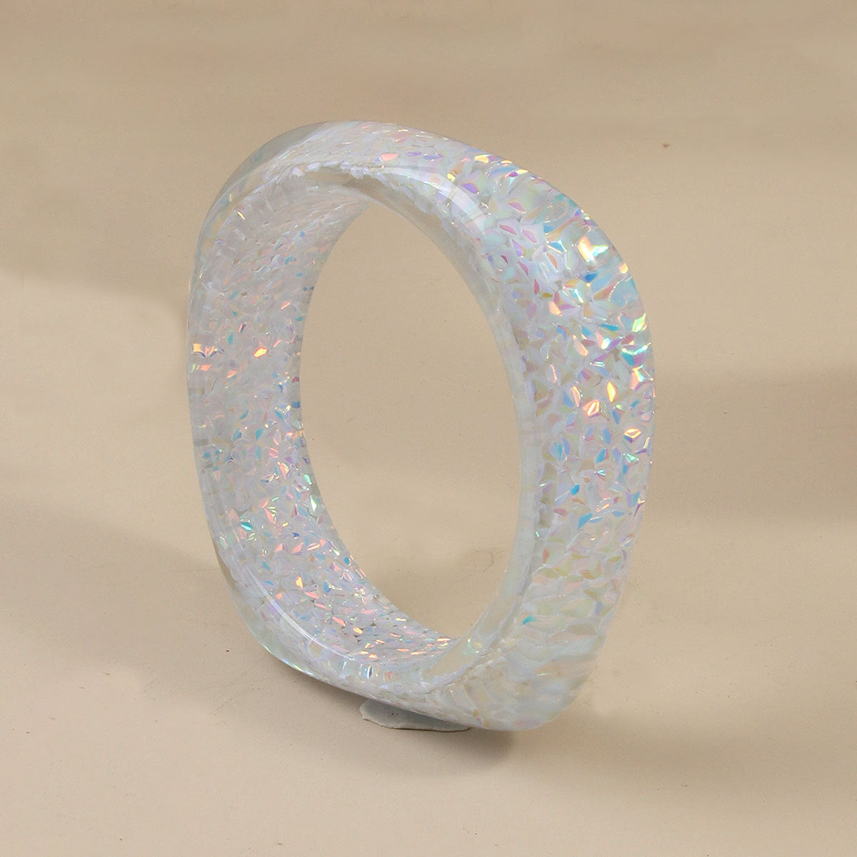Color Flash Diamond In The Debris Resin Glitter Bracelets