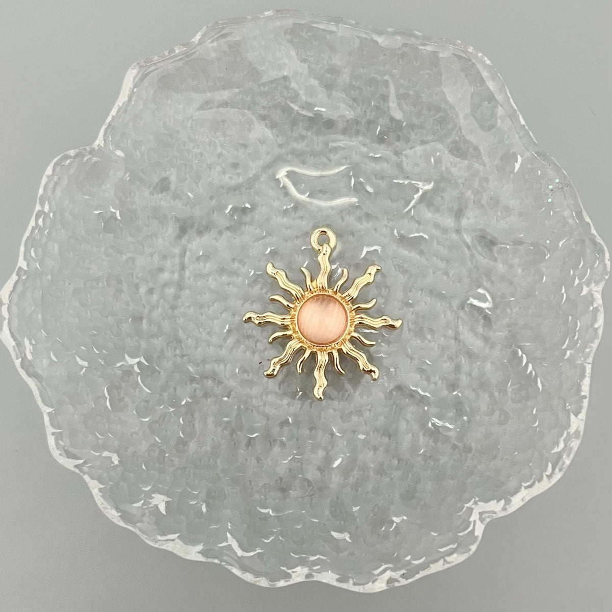 Alloy Baroque Water Transparent Series Gem Sunflower Necklaces