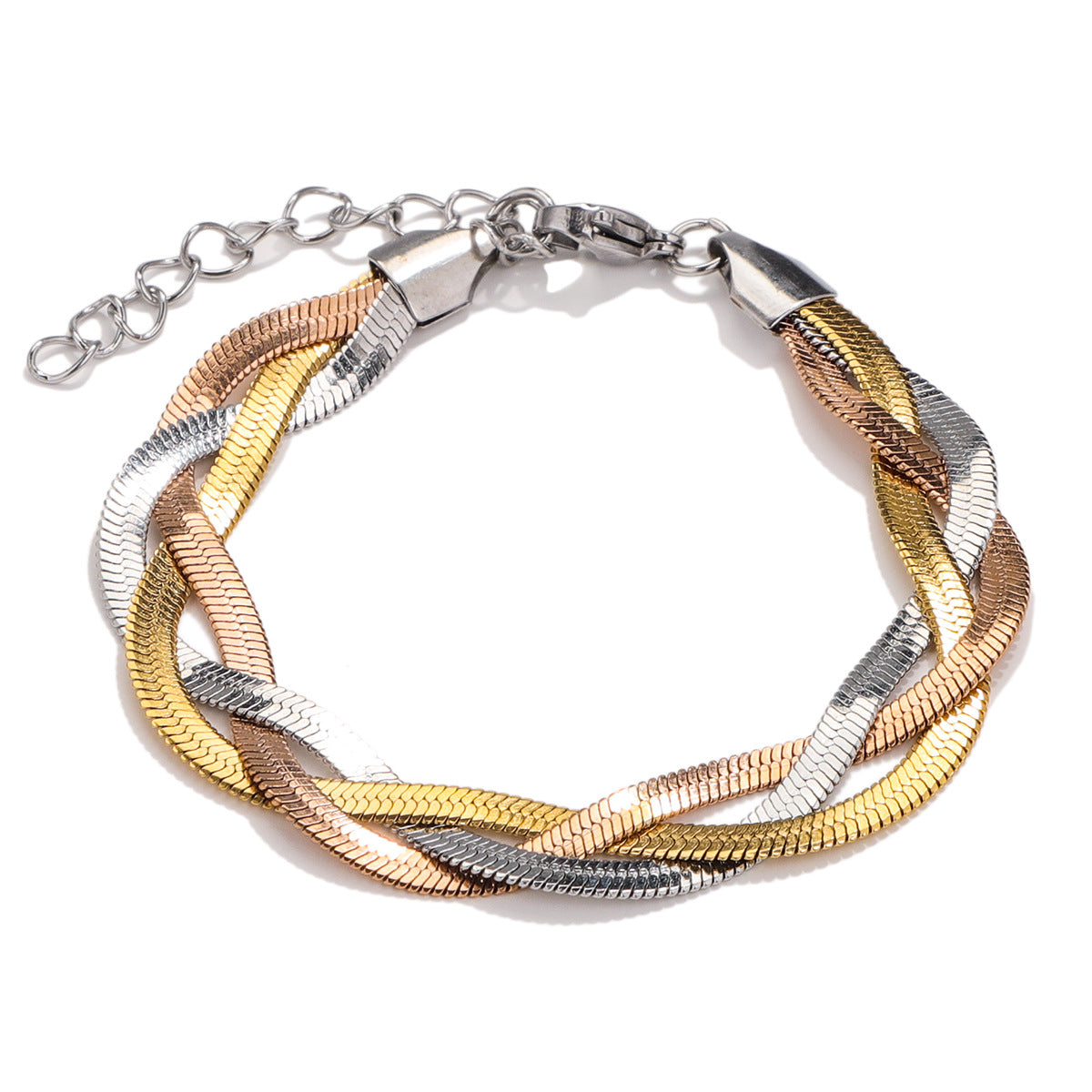 Personalized Woven Titanium Steel Twin Female Choker Necklace