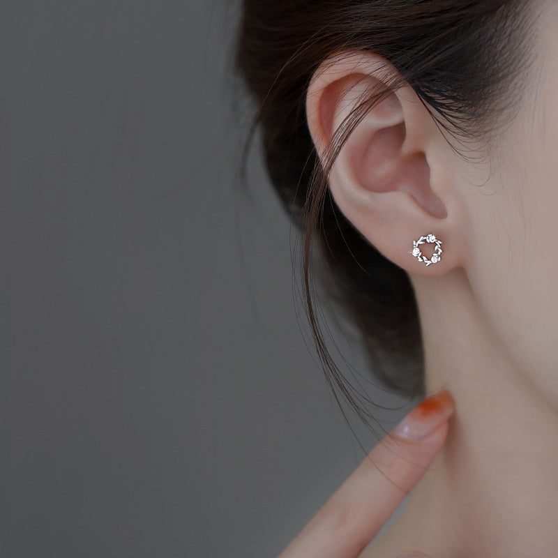 Women's Sterling Sier Garland For Design Style Small Ear Before Earrings