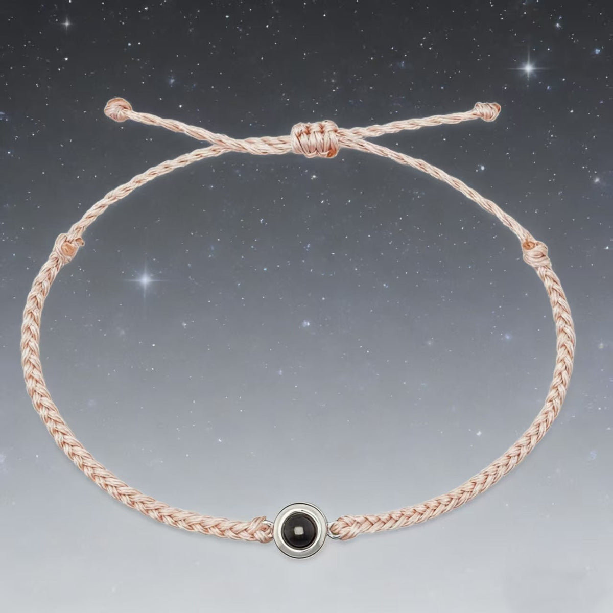 Women's & Men's Simple Titanium Steel Hand-woven Projection Languages Love You Niche Bracelets