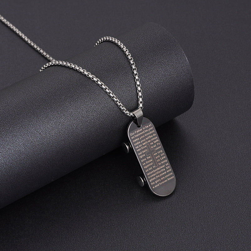 Women's & Men's Steel Hip Hop Fashion Catwalk Sweater Necklaces