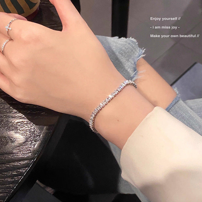 Fritillary Snake-shaped Snake Bone Rhinestone Texture Zircon Light Luxury Open Bracelet