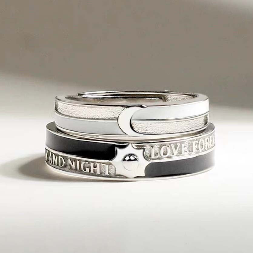Epoxy Oath Of Love Wedding Valentine's Rings
