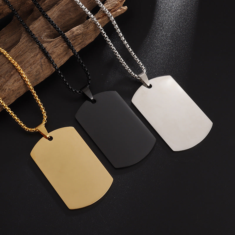 Tag Carved Thermal Transfer Engraving Material Holiday Necklaces